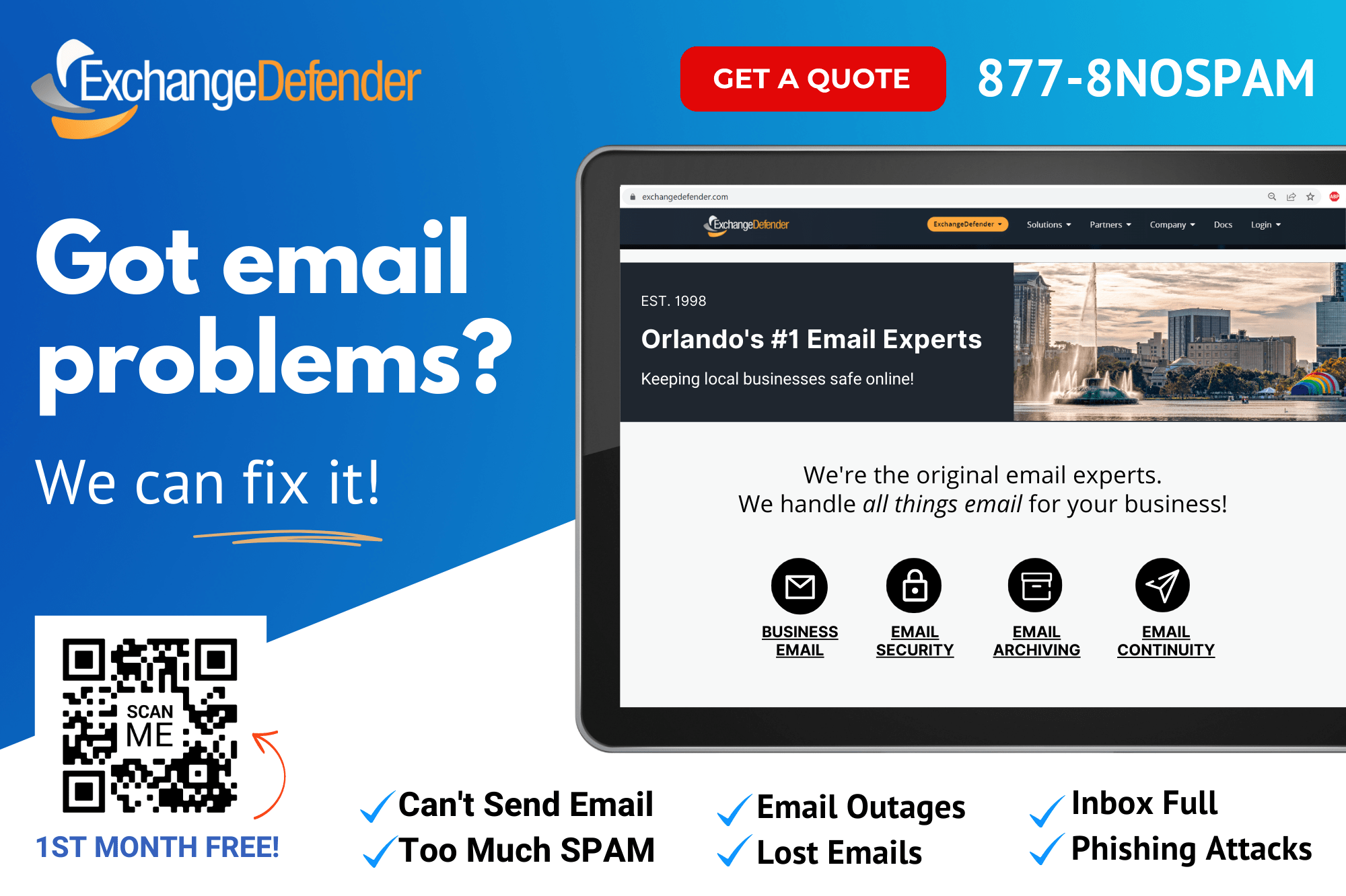 Got Email Problems. We can fix it