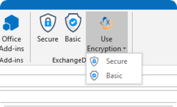 Outlook & OWA Addin for one-click encryption