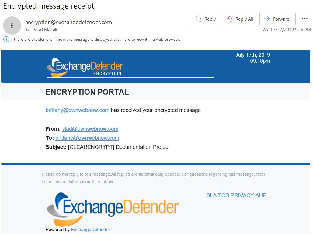 Corporate Encryption User Guide